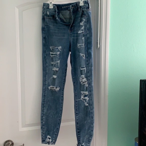 AMERICAN EAGLE Next Level Stretch Jeans CURVE Jegging - Picture 2 of 5